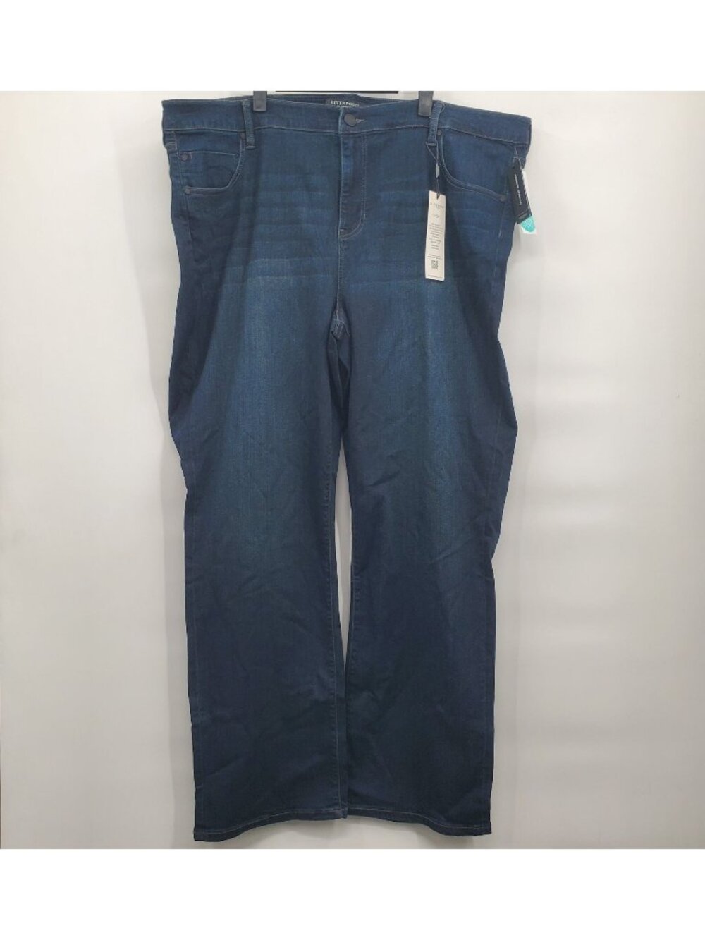 Liverpool Kennedy Straight Leg Jeans Denim Pants Women Size 24W NWT Halifax